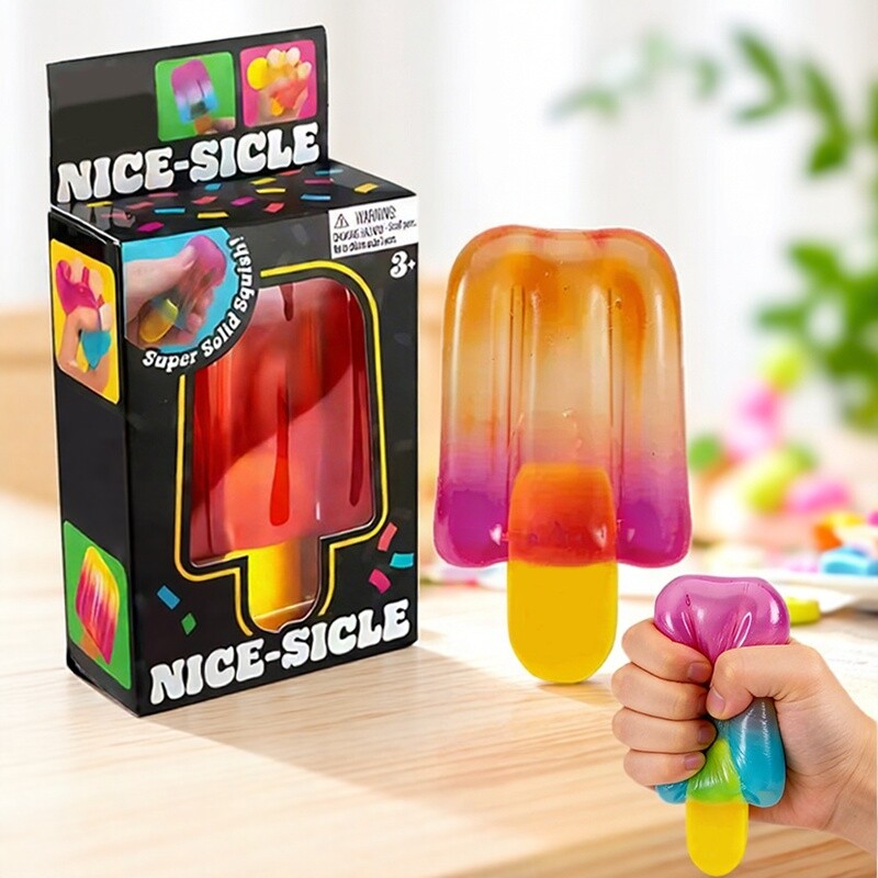 Home Office Tech Gadgets - 그라데이션 아이스크림 스퀴즈 토이, 부드럽고 느린
