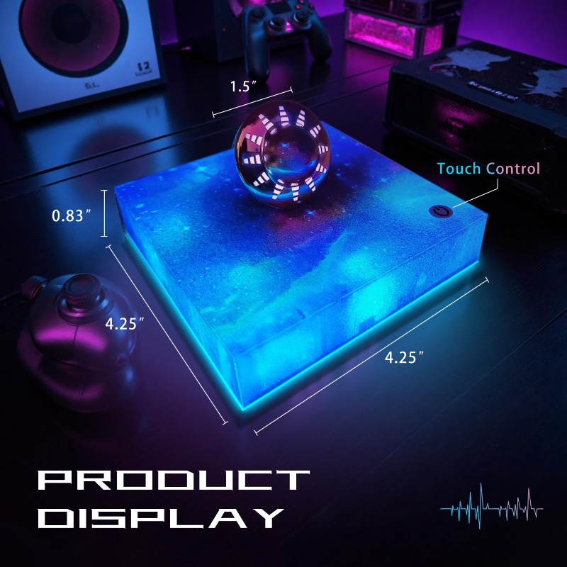 Office Productivity Tech - 공중부양 UFO 램프 360도 회전 °