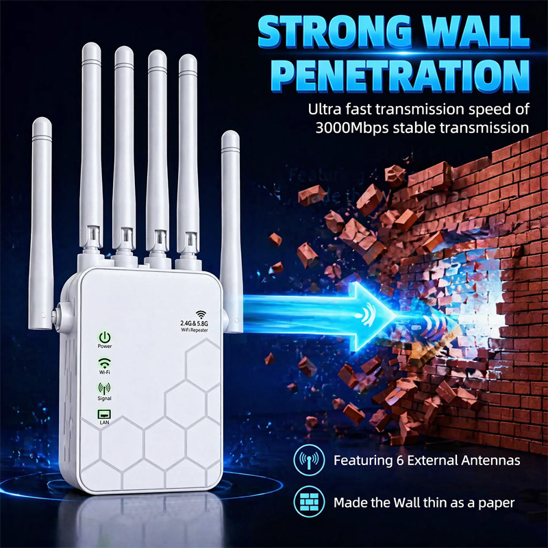 Wifi Range Extender - AX1800 WiFi 6 확장기 듀얼 밴드