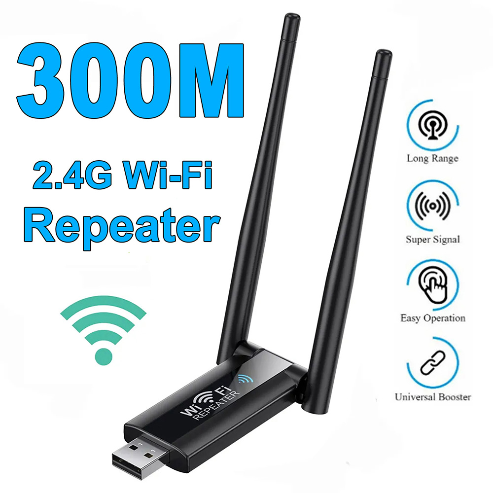 Wifi Range Extender - 300Mbps 무선 WiFi 리피터 2.4G 익스텐더