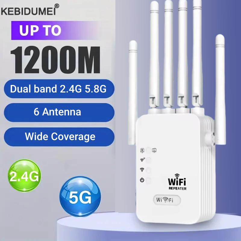 1200Mbps 무선 WiFi 리피터 2.4G 5.8G - Wifi Range Extender 리뷰 및 가격