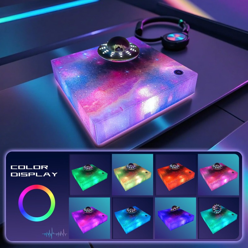 공중부양 UFO 램프 360도 회전 °   회전하는 은 - Office Productivity Tech 리뷰 및 가격