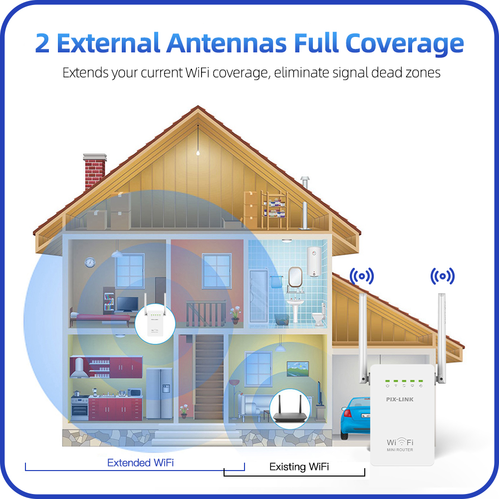 PIX-LINK WR02E 무선 WiFi 리피터 Wif - Wifi Range Extender 리뷰 및 가격