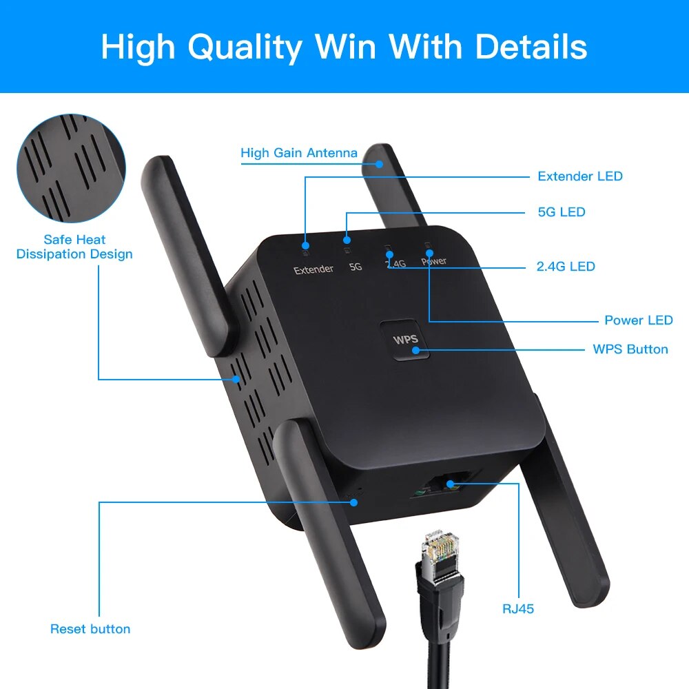 무선 범위 확장기 신호 증폭기, 홈 오피스용 와이파이  - Wifi Range Extender 리뷰 및 가격