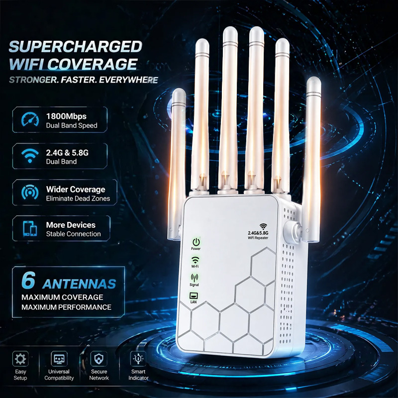 AX1800 WiFi 6 확장기 듀얼 밴드 1800Mb - Wifi Range Extender 리뷰 및 가격