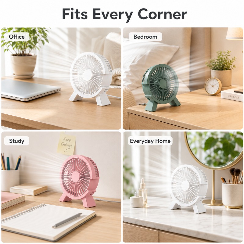 미니 USB 충전식 테이블 팬 학생 기숙사 컴퓨터용 휴 - Home Office Tech Gadgets 리뷰 및 가격
