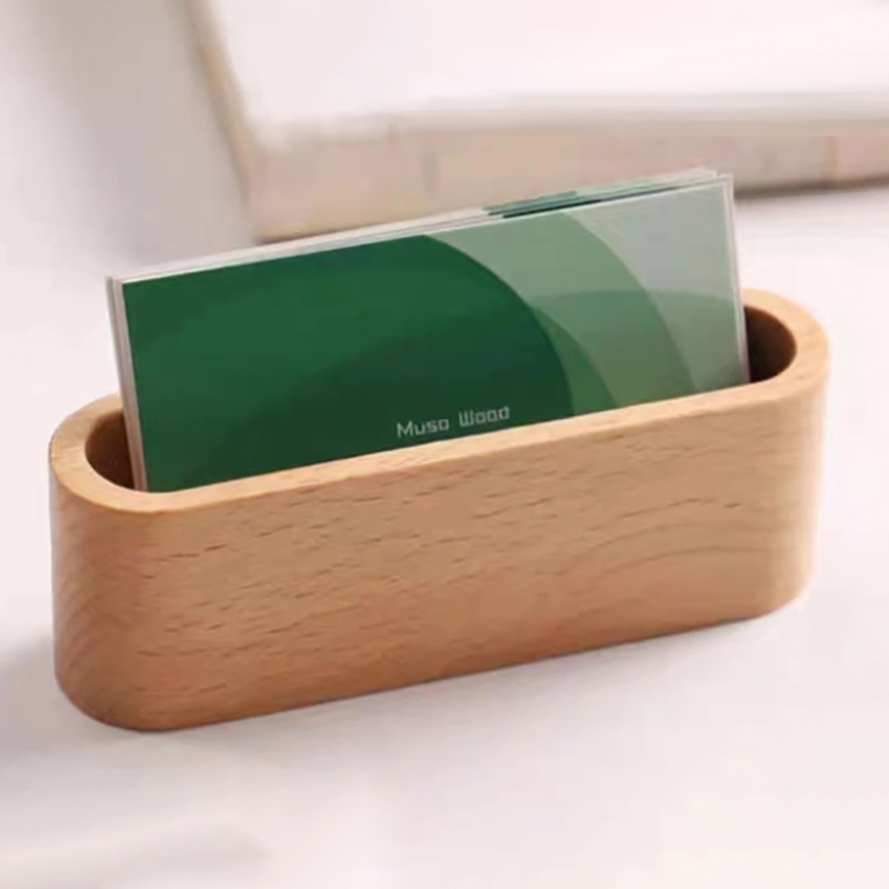 명함 홀더 나무 주최자 사무실 책상 이름 카드 디스플레 - Home Office Tech Gadgets 리뷰 및 가격