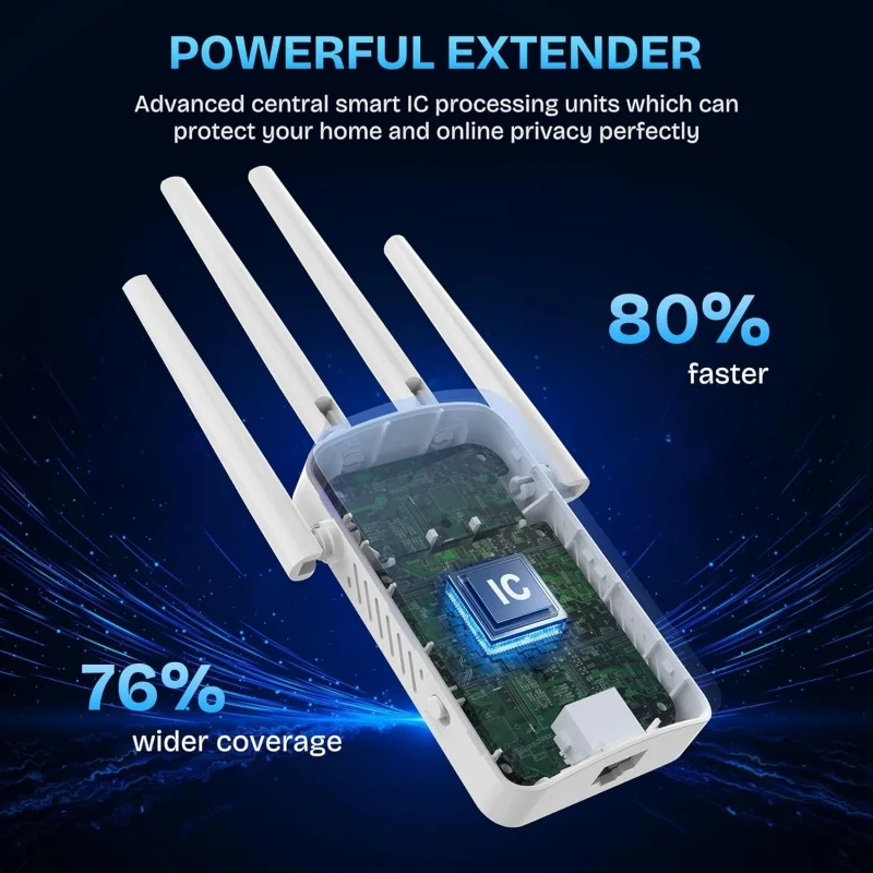 1200Mbps 듀얼 밴드 WiFi 리피터 무선 2.4 - Wifi Range Extender 리뷰 및 가격